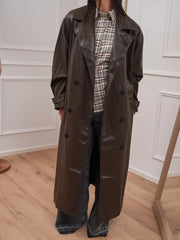 Trench in ecopelle moro - Glamorous