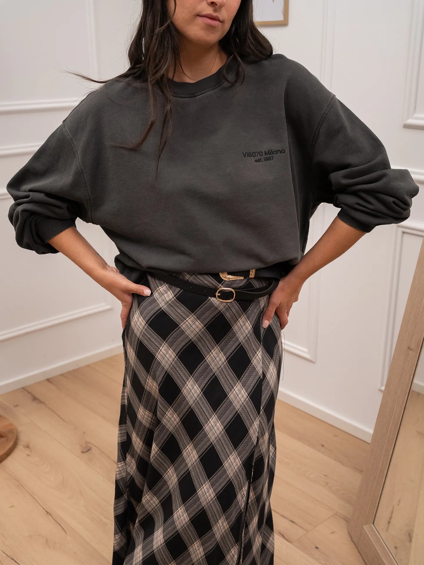 Felpa fumo vintage "Milano" - Vicolo