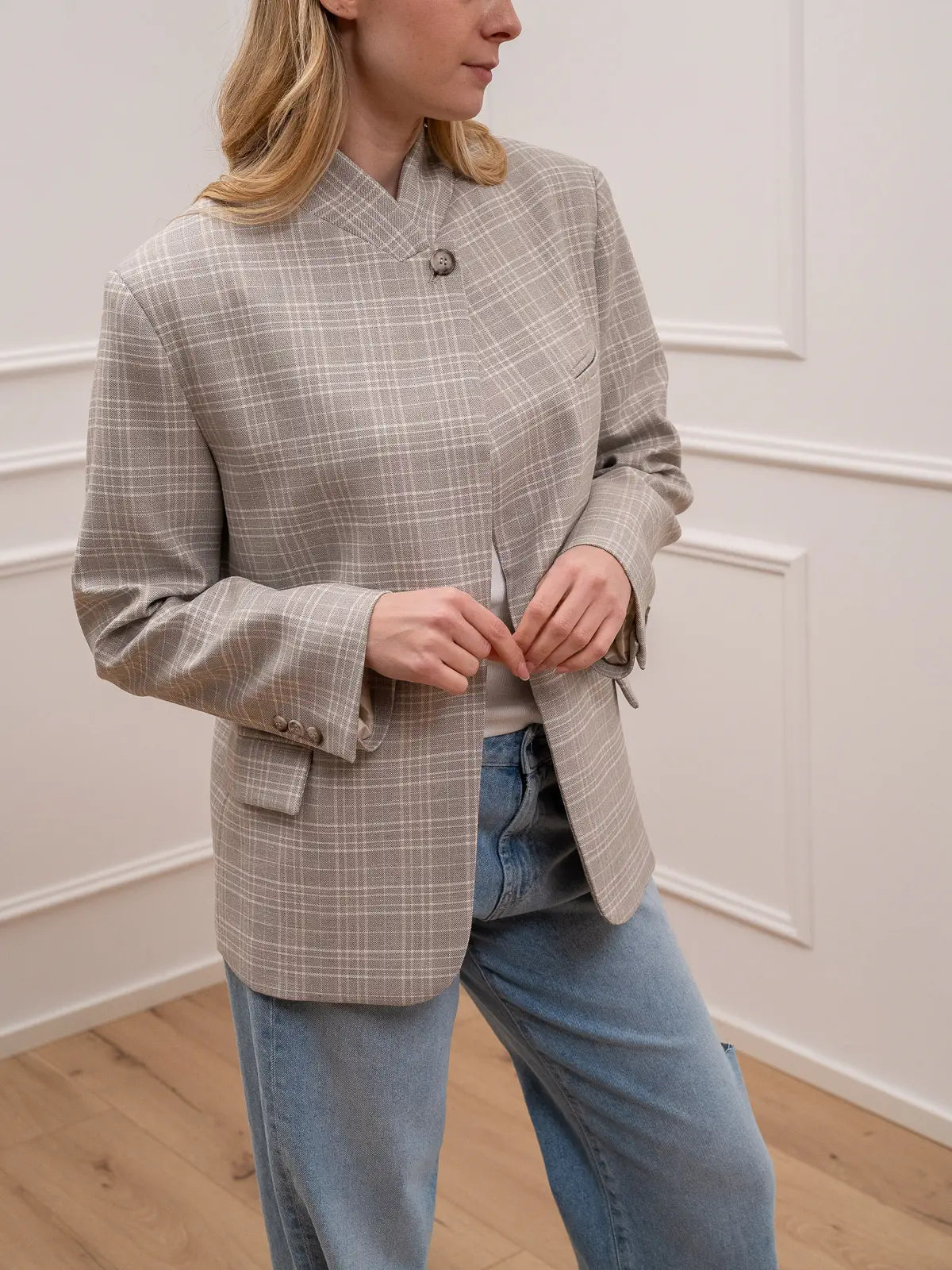 Giacca Pepe check grigia - Vicolo