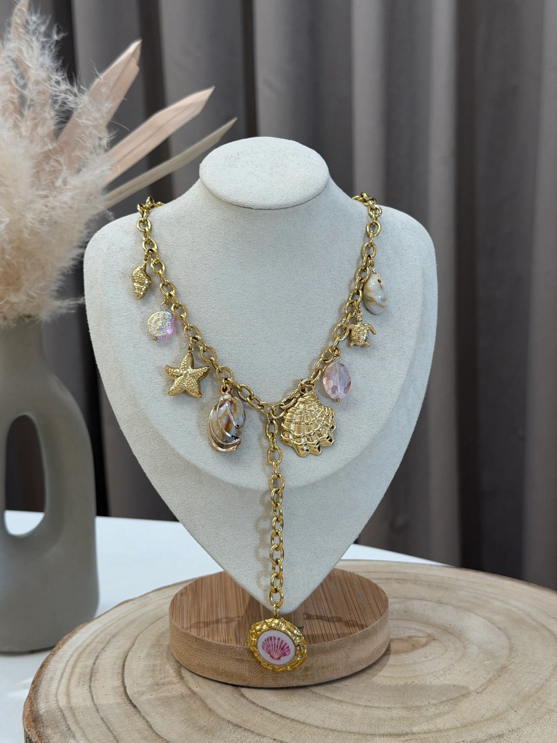 Collana multi charms starfish - Calibro Shop