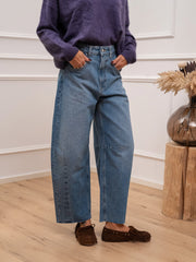 Jeans Delia barrel blu denim - Vicolo