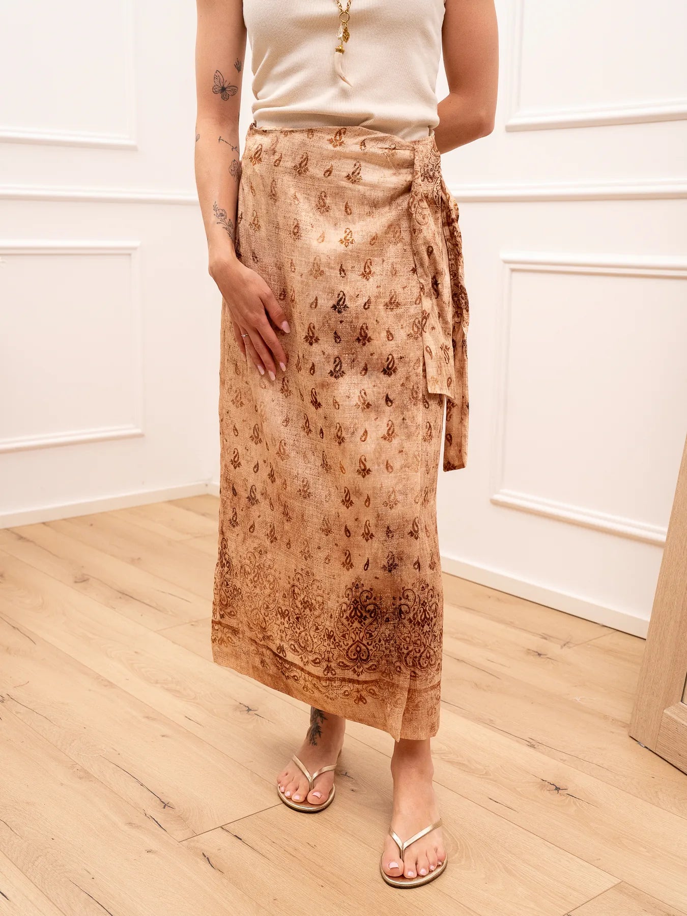 Gonna pareo stampa cashmere phard - Kontatto