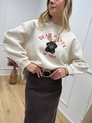 Felpa burro "Dear Santa" - Vicolo