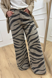 Jeans Myrna zebrato pietra - Vicolo