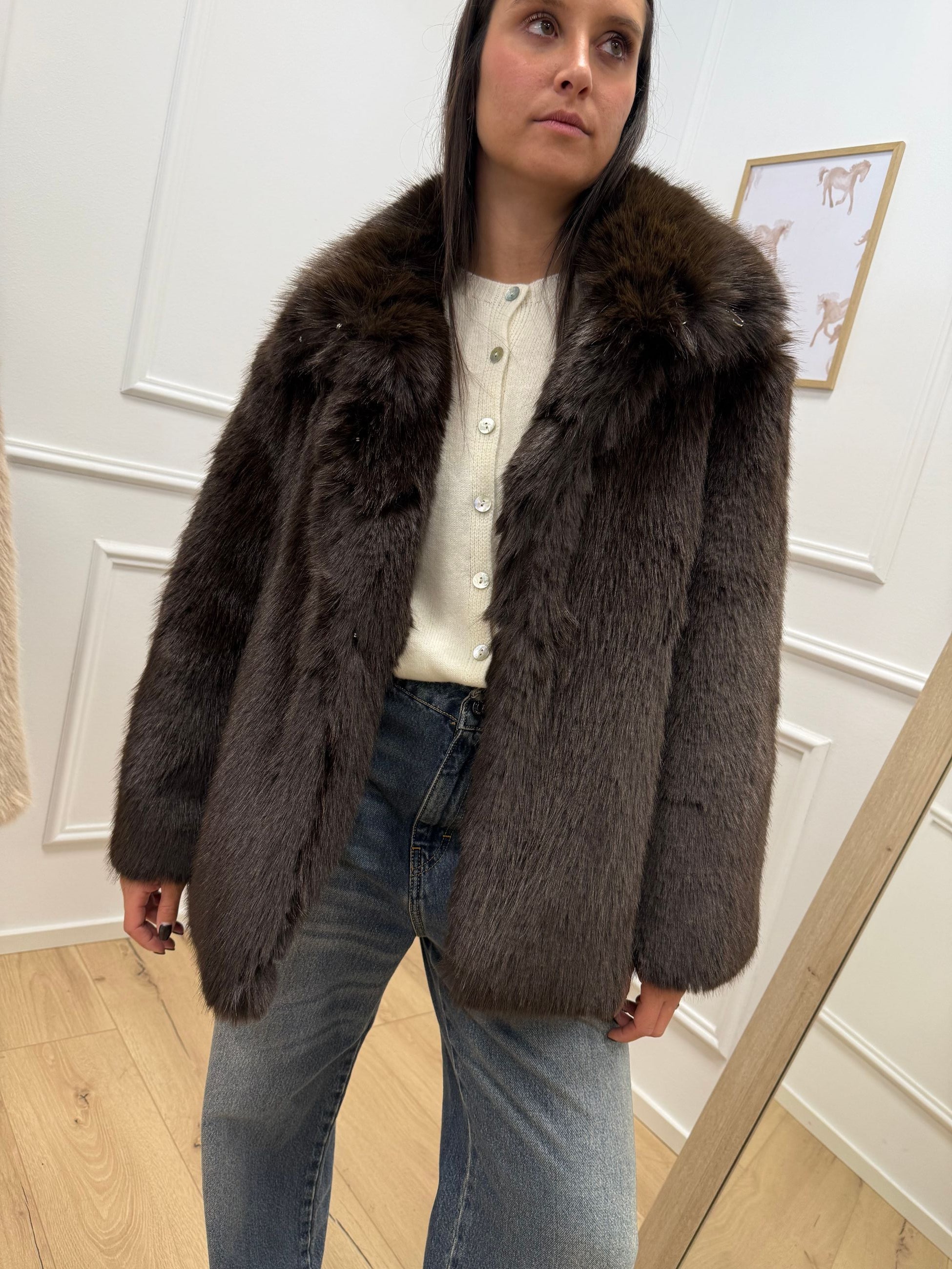 Pelliccia Sissy moro midi - HaveOne