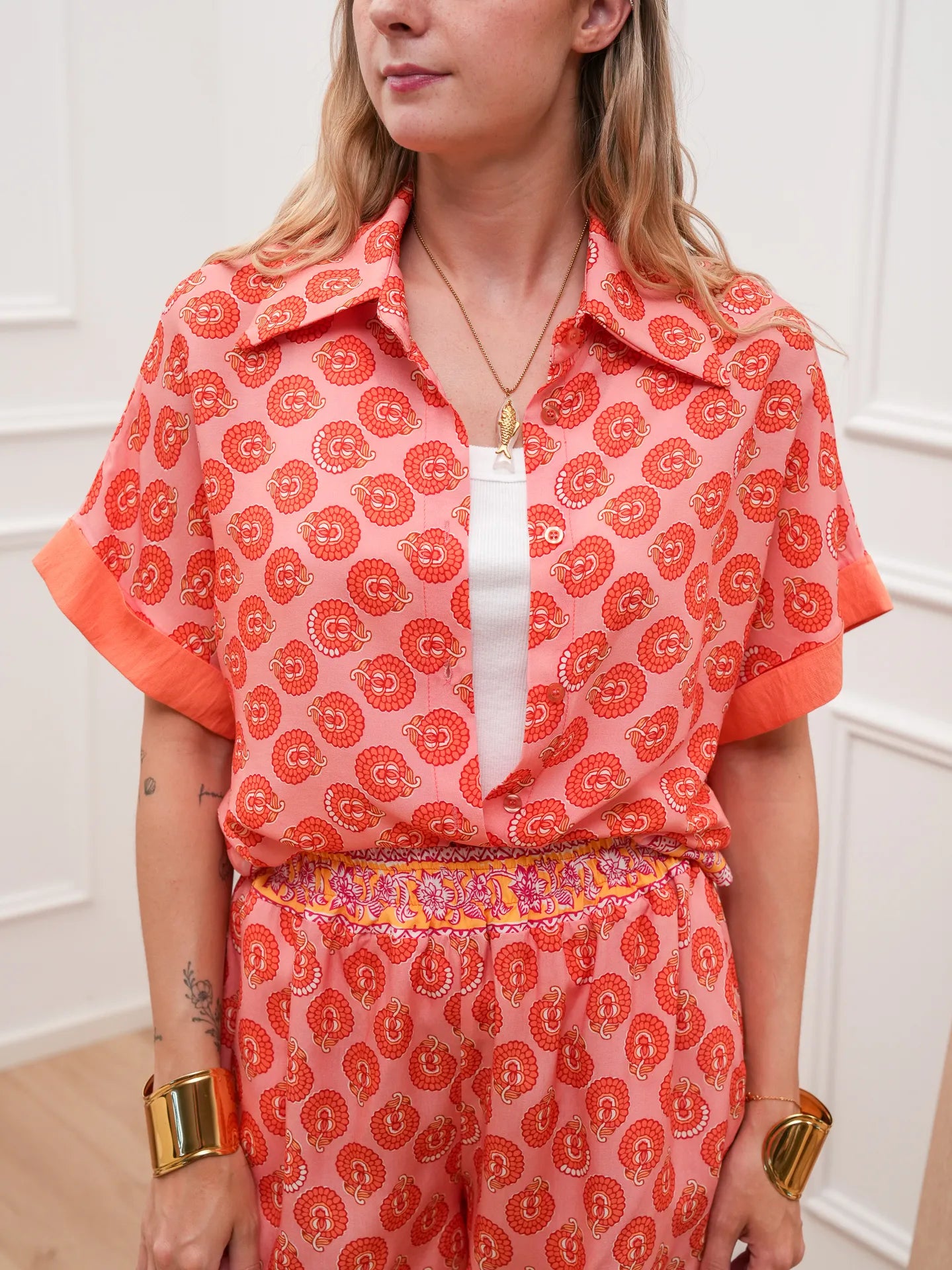 Camicia Capri Sunset a mezza manica - HaveOne