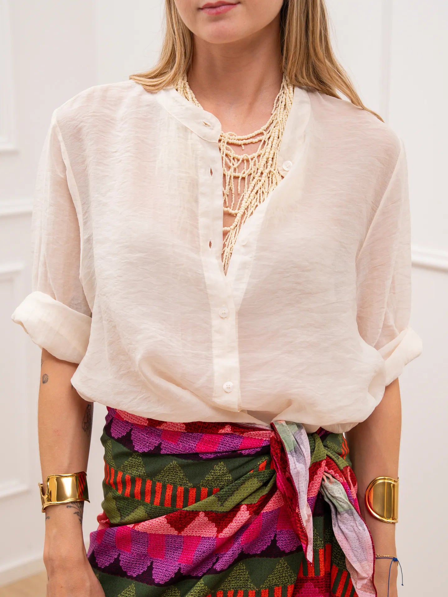 Camicia Korean burro in lyocell - HaveOne
