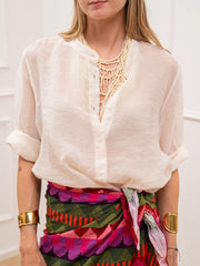 Camicia coreana burro in lyocell - HaveOne