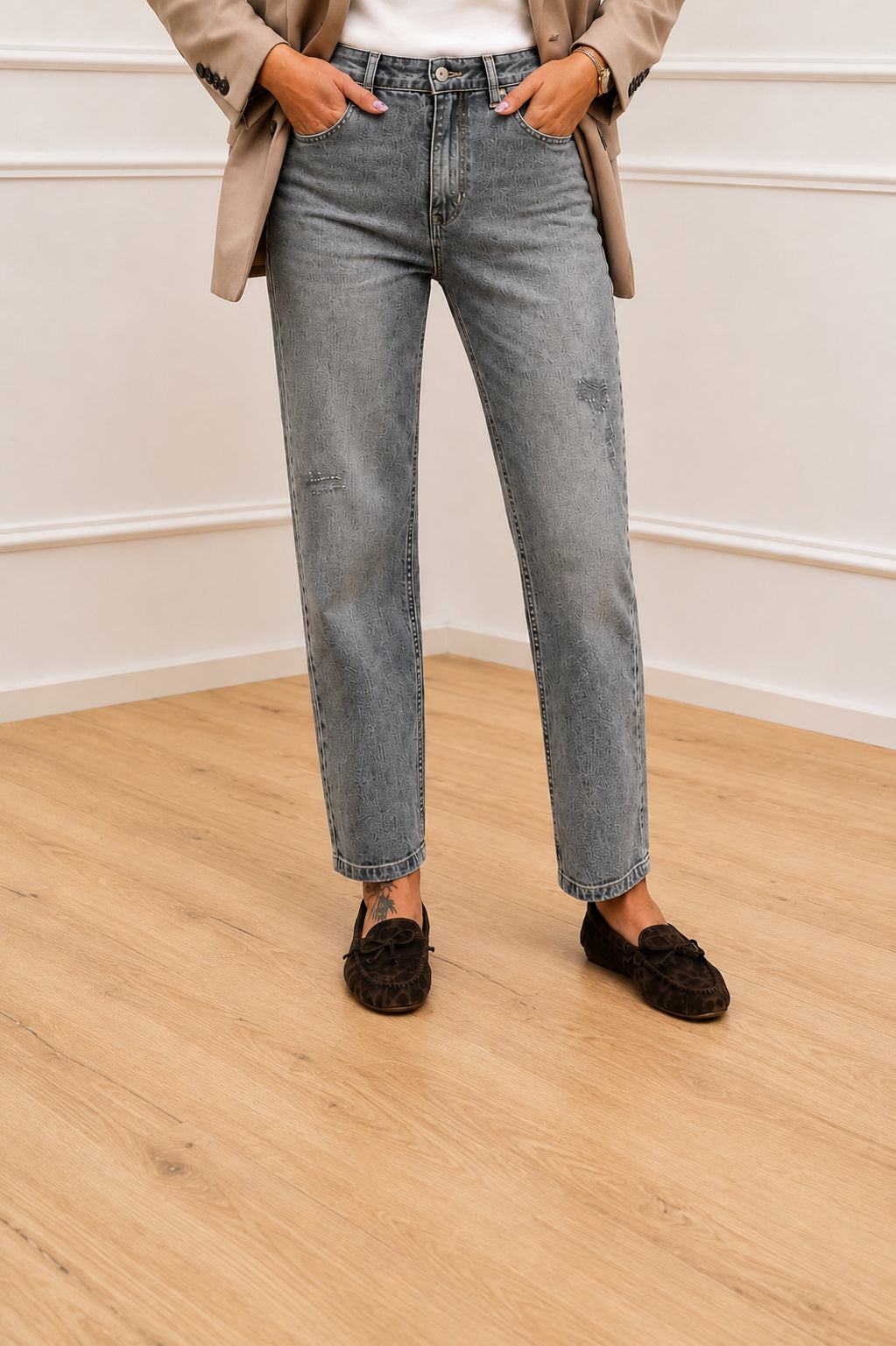 Jeans Louis lavaggio medio con rotture - HaveOne