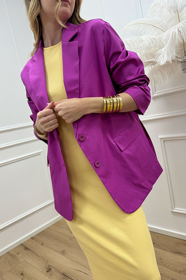 Giacca sfoderata fucsia in cotone - Dixie