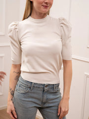 Maglia burro mezza manica a sbuffo - HaveOne