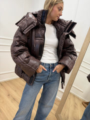 Piumino over imbottito cioccolato - HaveOne