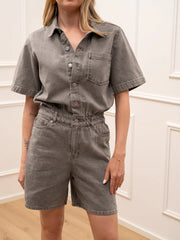 Tuta Filippa in denim grigio - JJXX