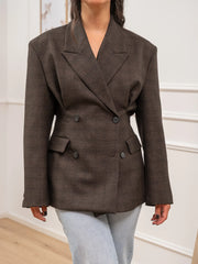 Giacca Valery sfiancata moro - Vicolo