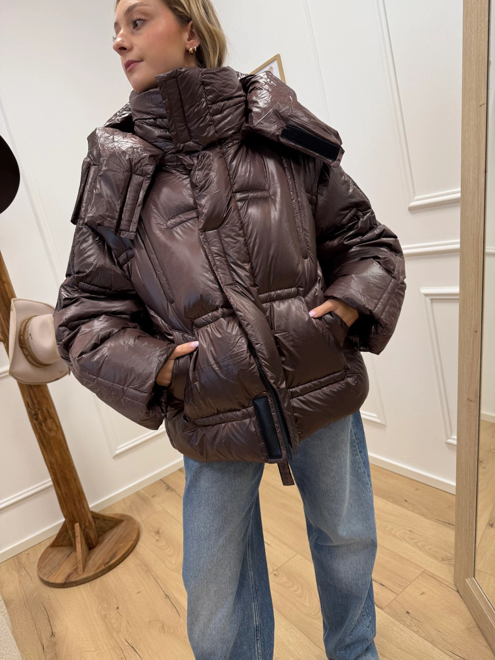 Piumino over imbottito cioccolato - HaveOne