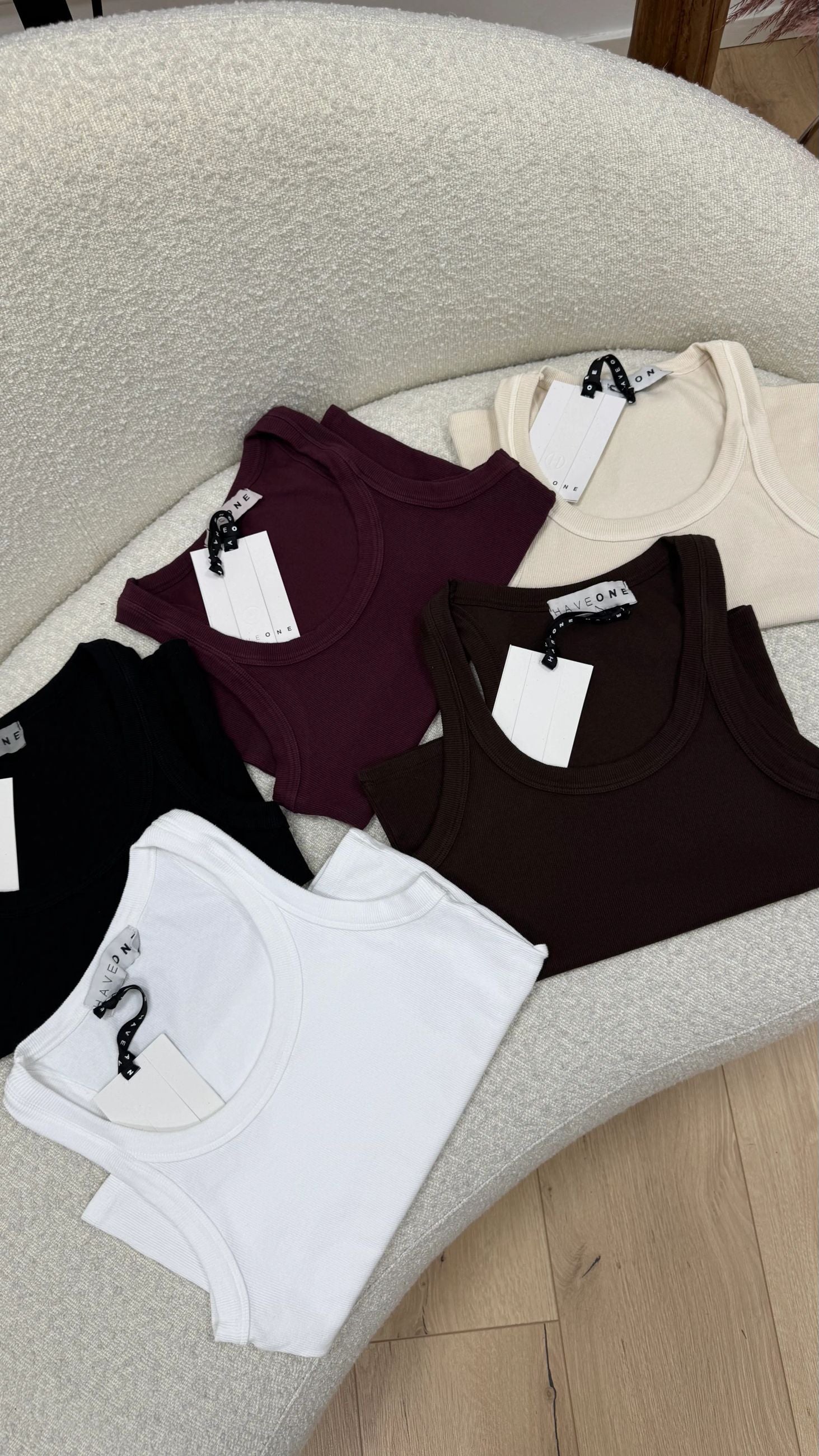 Canotta basic burro scollo tondo - HaveOne