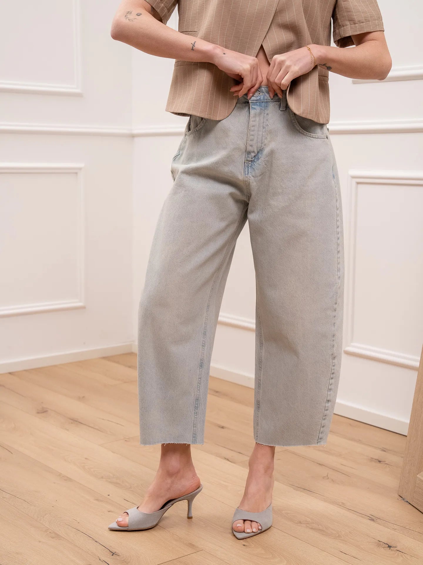 Jeans Aria ballon fit denim chiaro - HaveOne