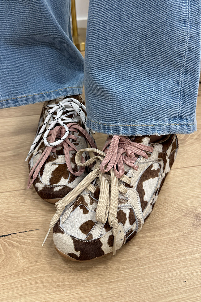 Sneakers in cavallino con lacci bicolore - Divine Follie