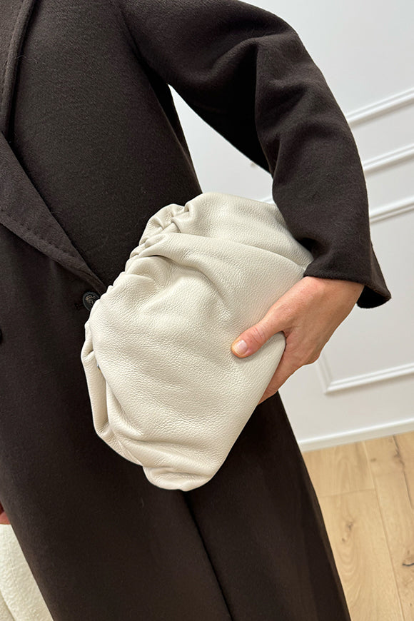 Borsa pasticcino grande albume pelle martellata - Calibro Shop