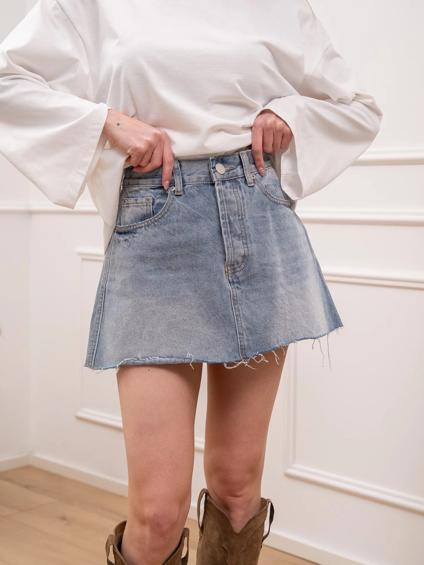 Gonna mini in denim - Glamorous
