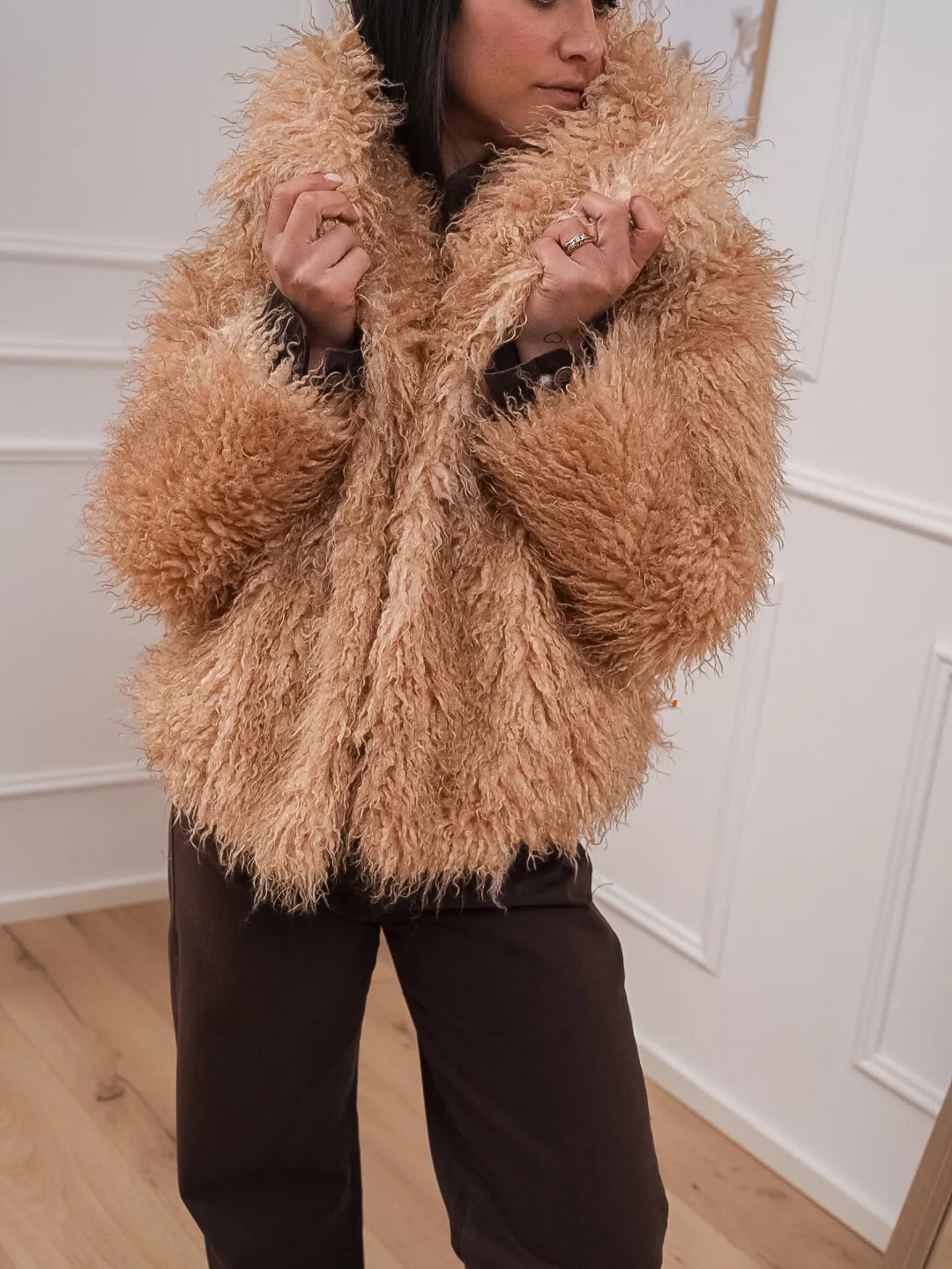 Pelliccia fluffly cipria - Glamorous