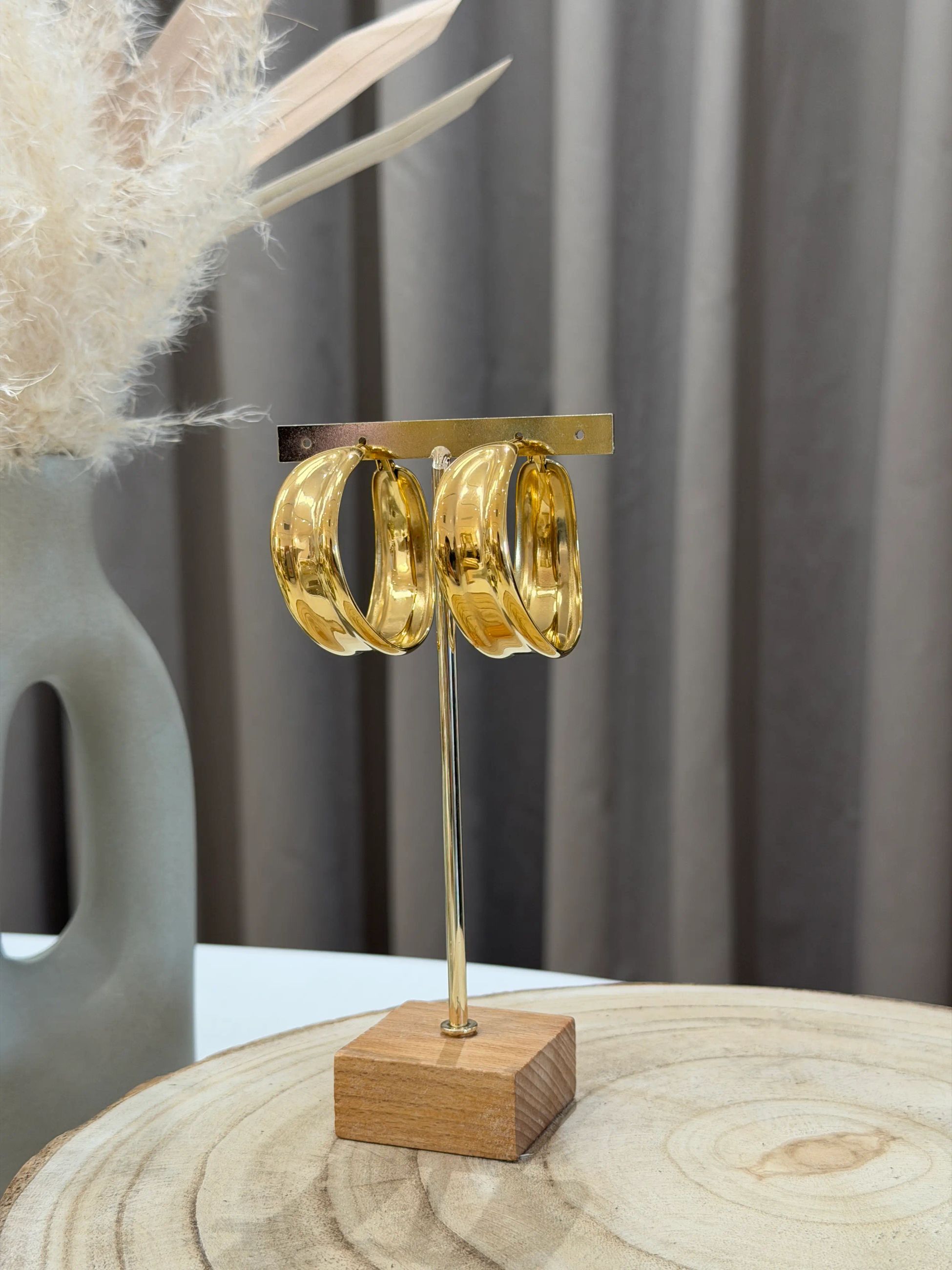 Orecchini cerchio lux oro - Calibro Shop