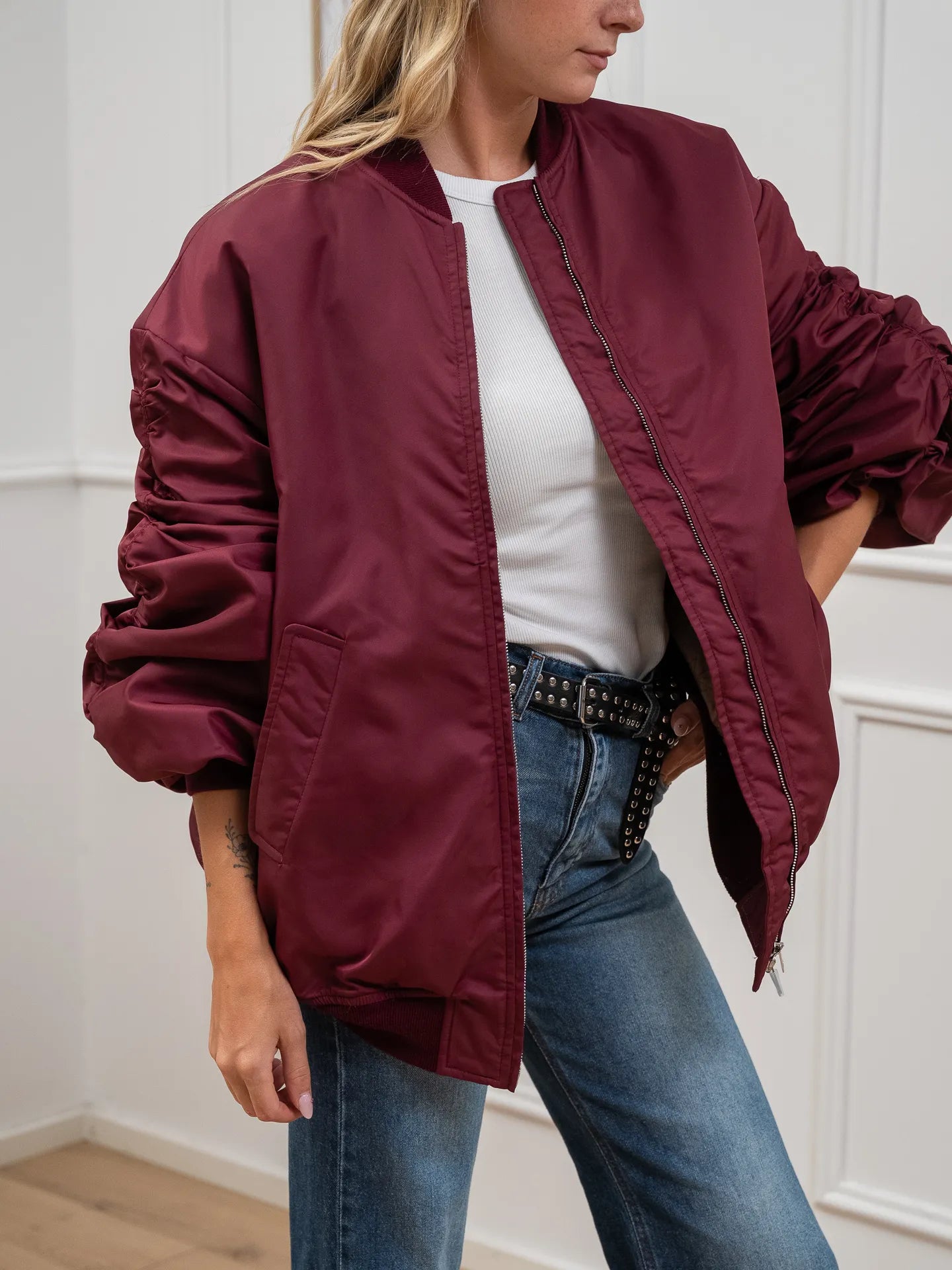 Bomber over Kate bordeaux - Aniye By