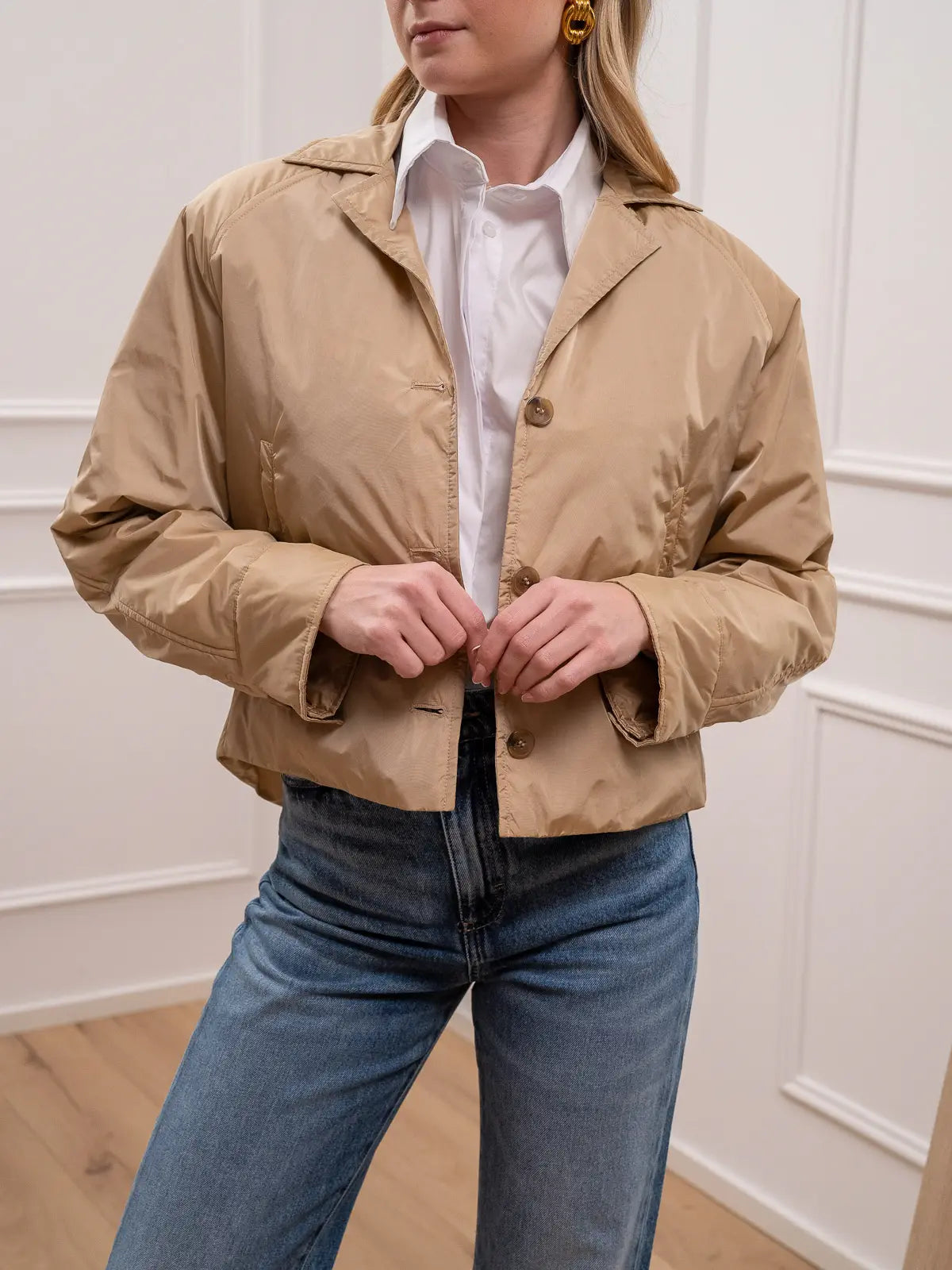 Giacchetto 100 grammi impermeabile beige - Vicolo