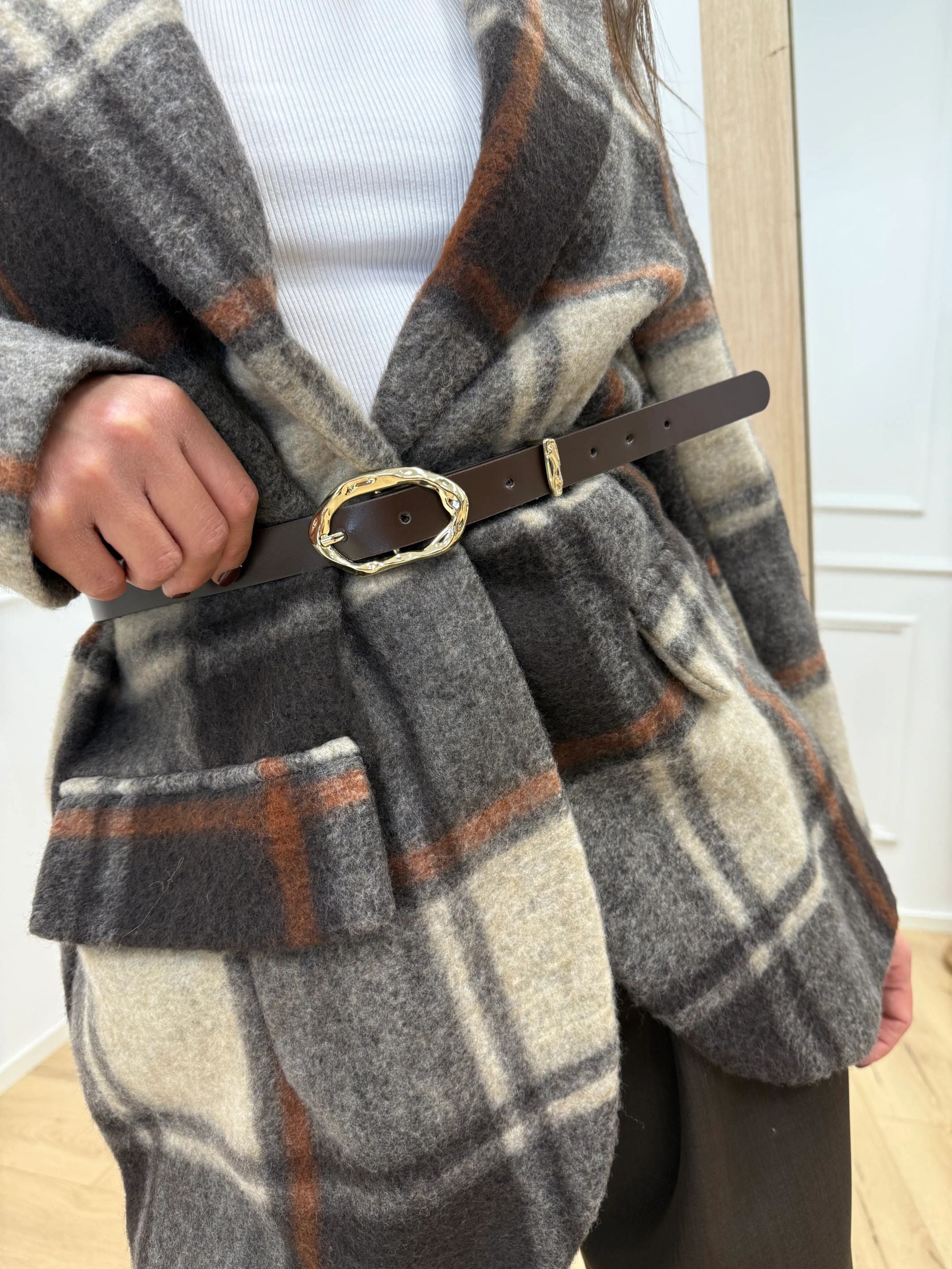 Cintura moro sottile fibbia ondulata - Vicolo