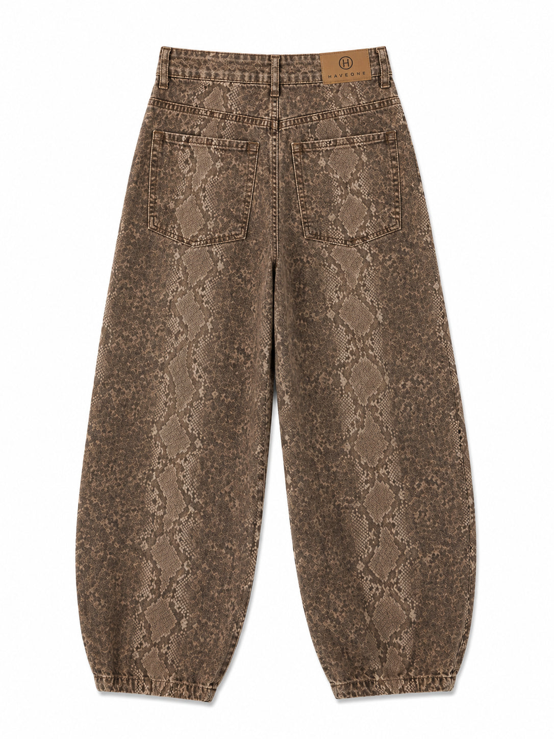 Jeans pitonato barrel fit - HaveOne