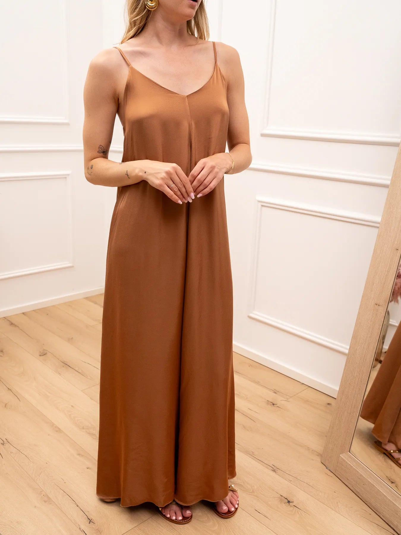 Vestito Simply bronzo in viscosa - Vicolo