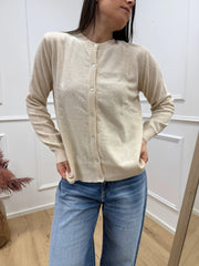 Maglia rebecchina beige 80% lana - HaveOne
