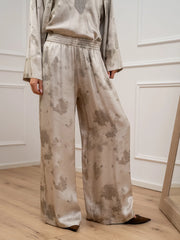 Pantaloni fluidi effetto marmo - Vicolo