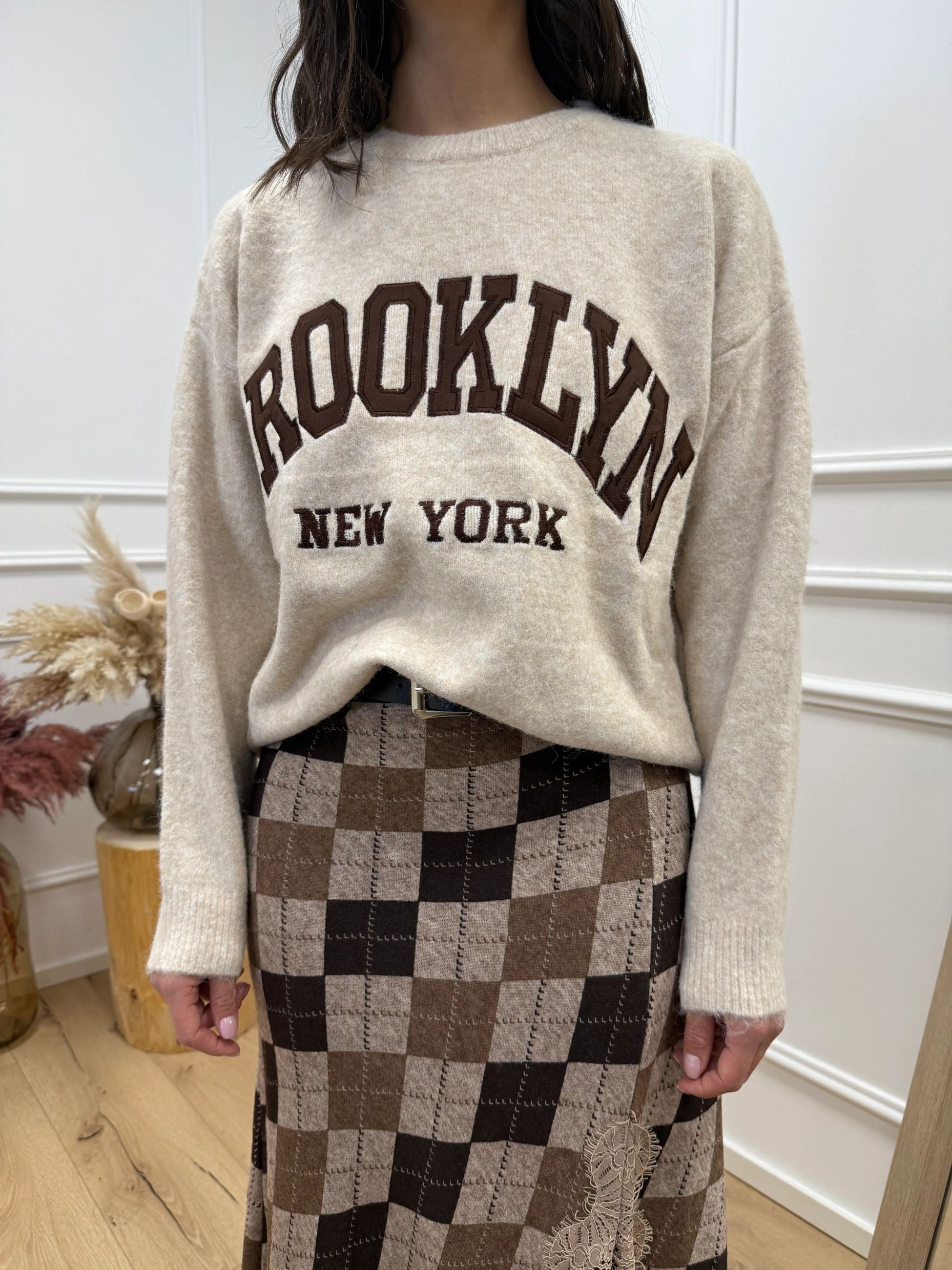 Maglia Brooklyn soffice panna - HaveOne