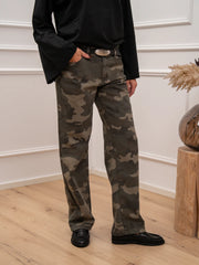 Pantaloni militari vita scesa gamba dritta - Vicolo