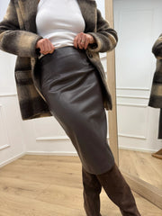 Gonna Cindy ecopelle moro - Kontatto