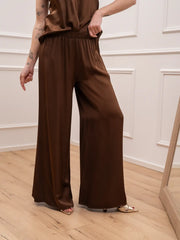 Pantaloni moro in raso con molla in vita - HaveOne