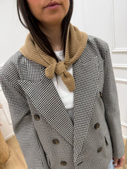 Bandana in maglia biscotto misto lana - Kontatto