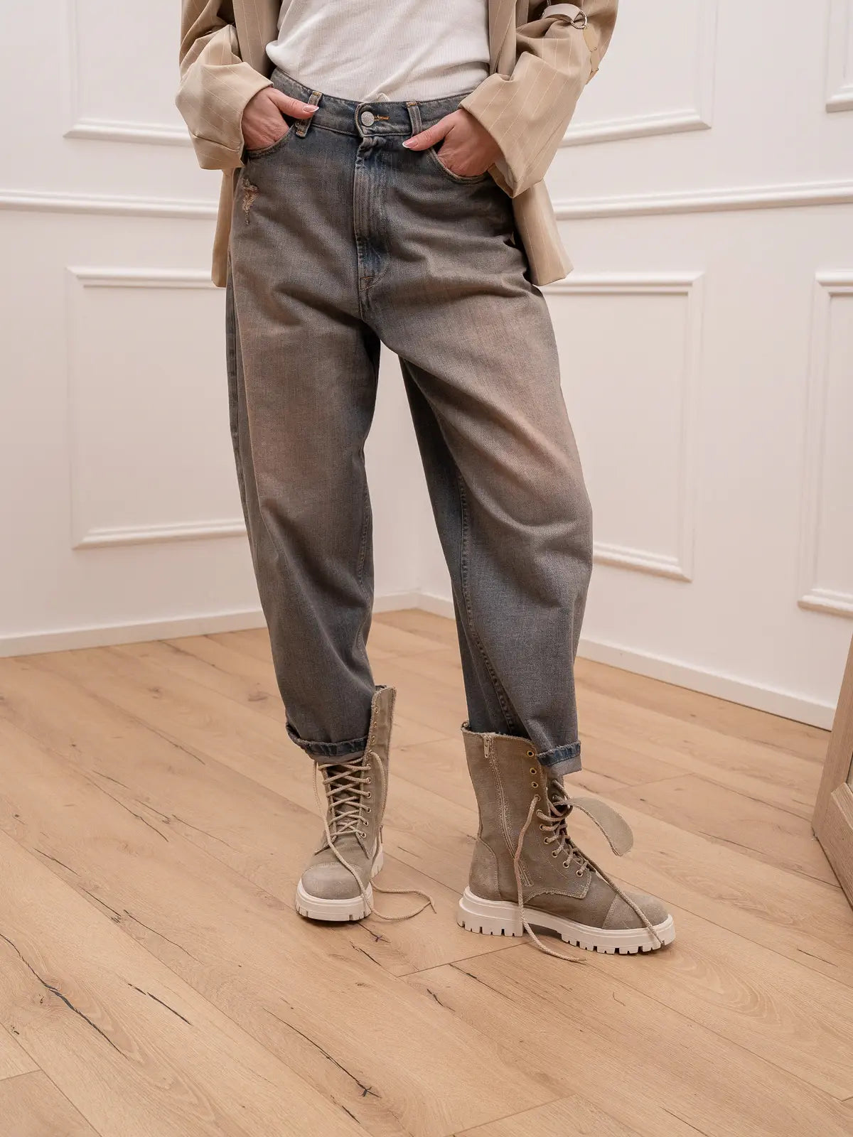 Jeans Laila denim slavato vintage - Vicolo