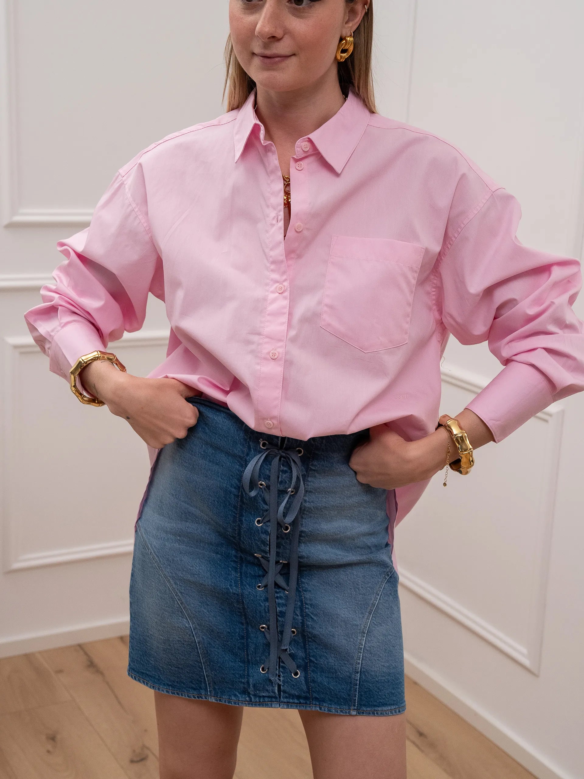 Camicia Jamie rosa over - JJXX