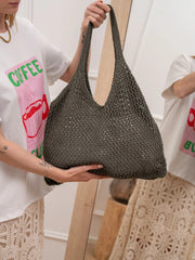 Borsa shopper crochet militare - Calibro Shop