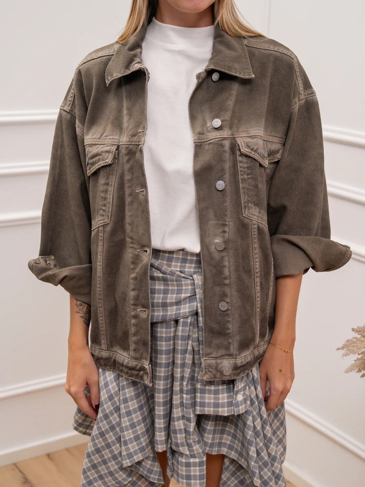 Giacca in denim washed - HaveOne