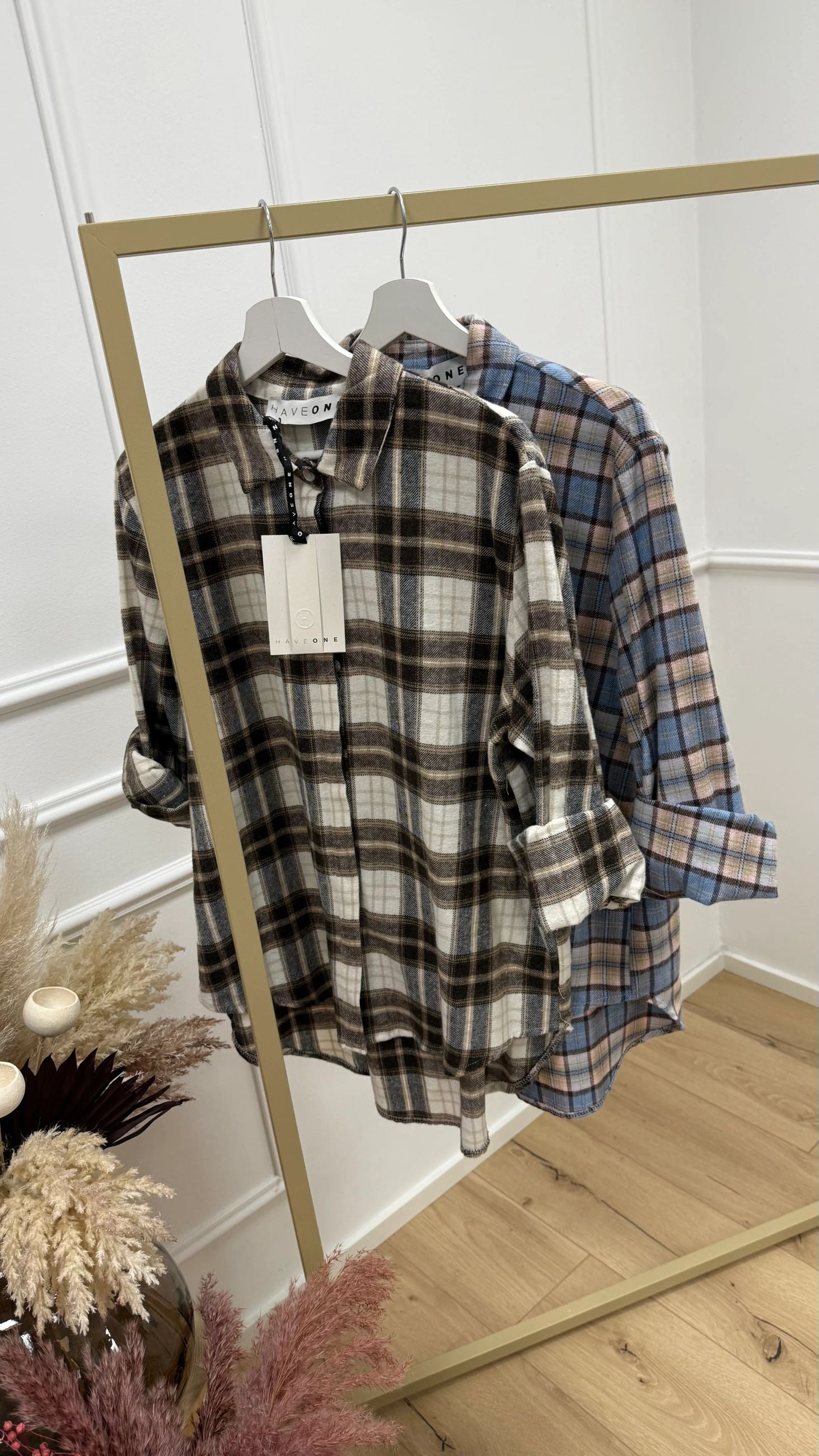 Camicia quadri moro e celeste - HaveOne