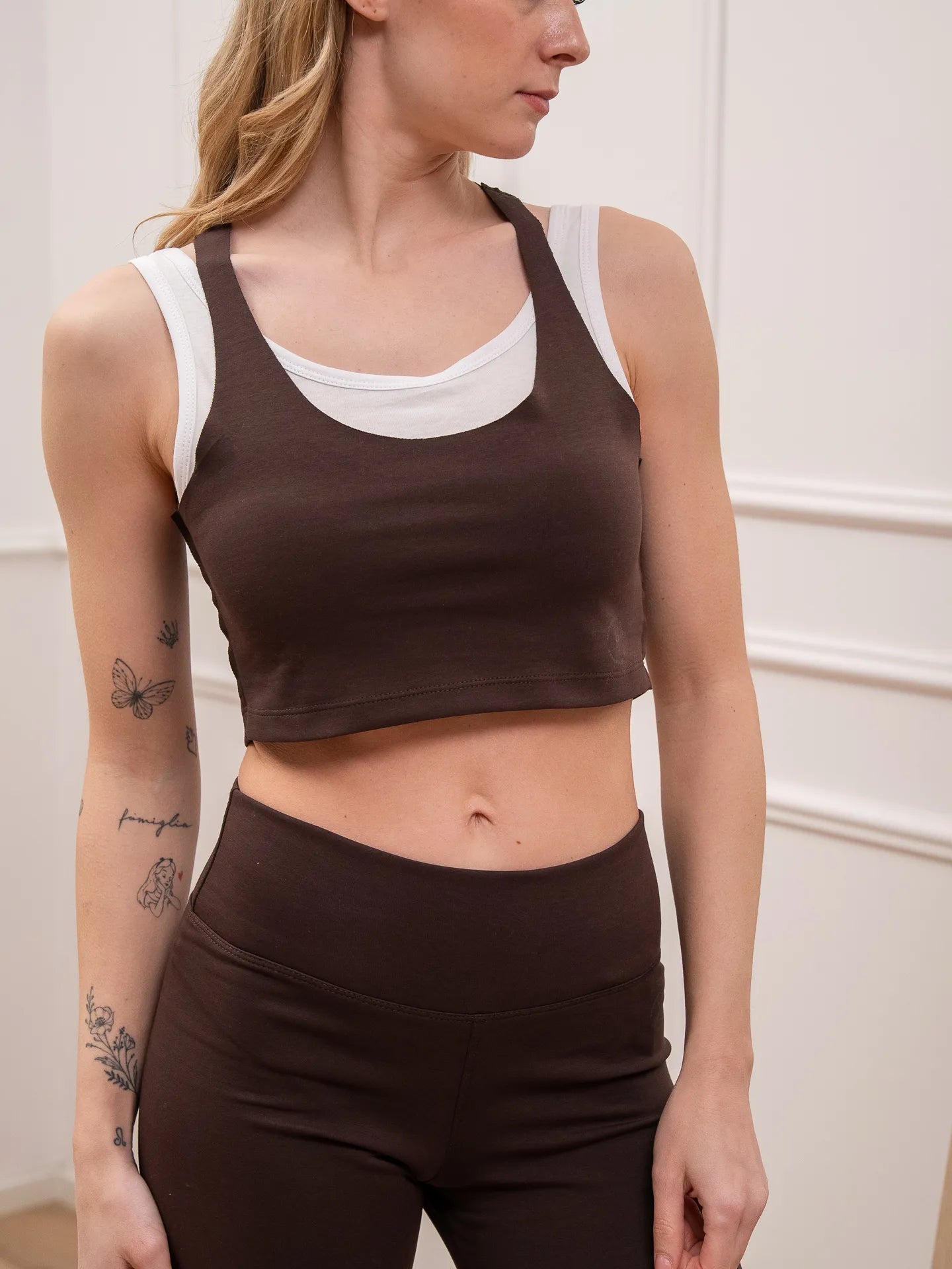 Top seamless doppio moro e bianco - HaveOne