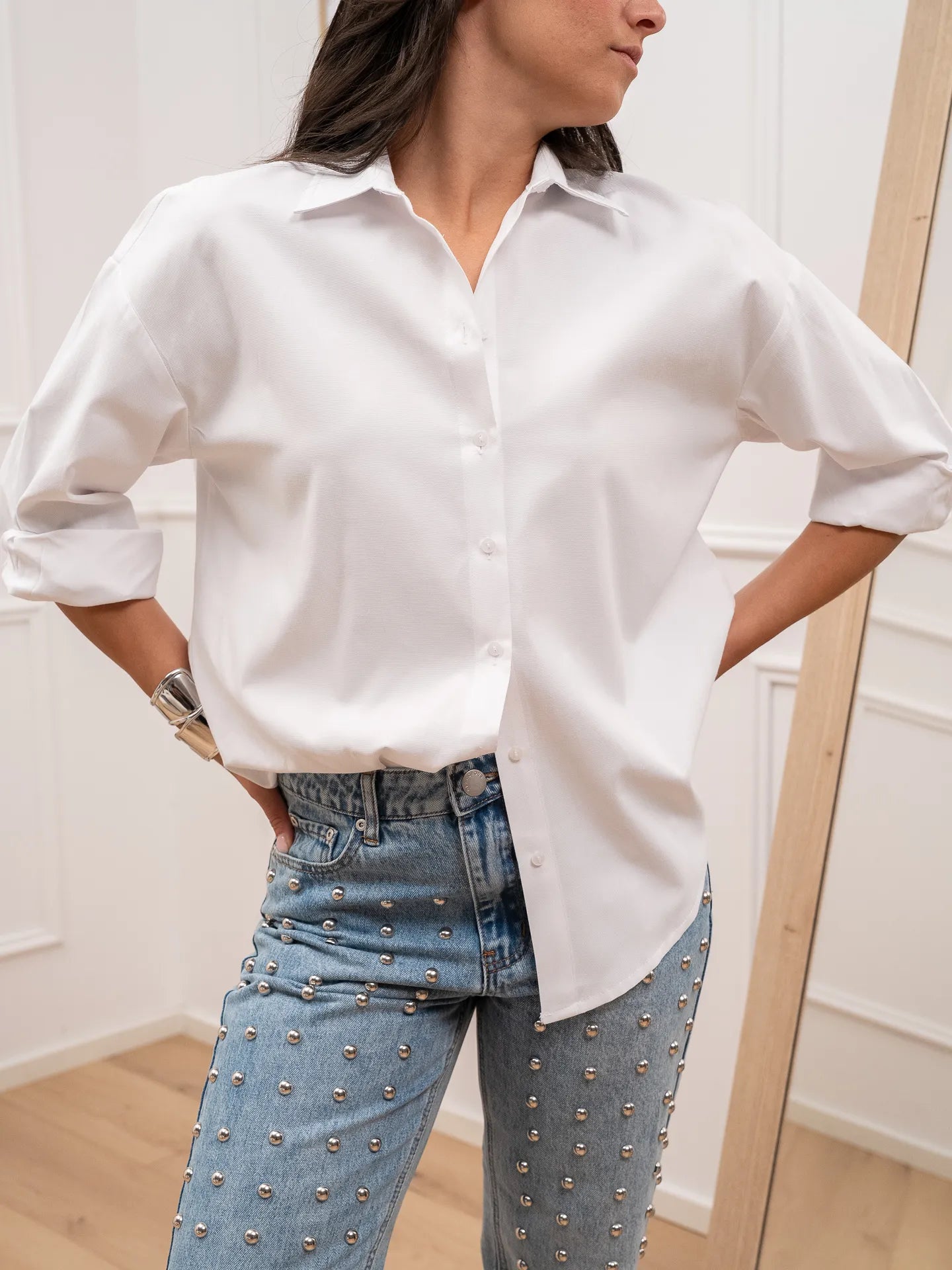 Camicia over bianca oxford - Dixie