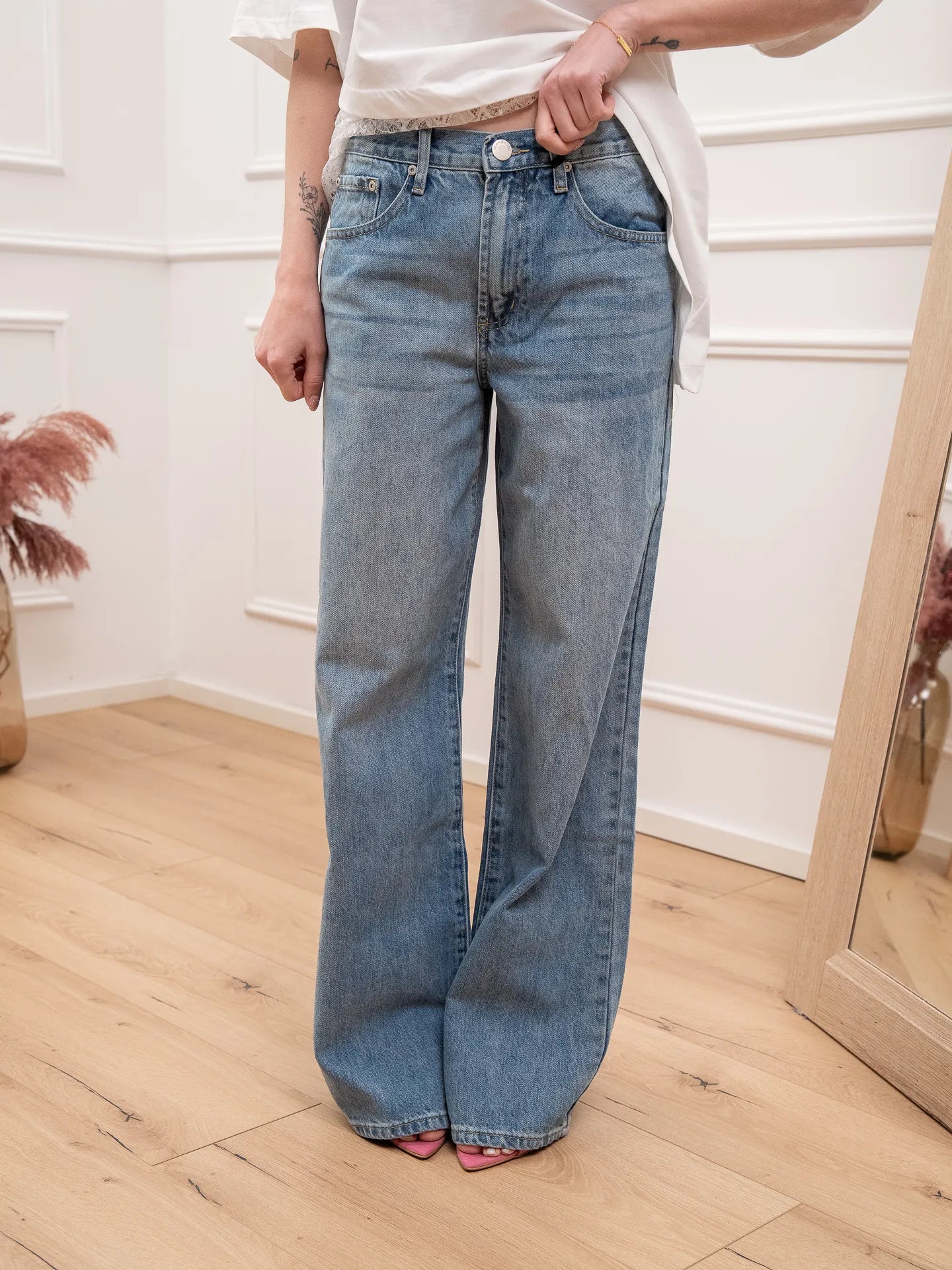 Jeans in denim straight fit - Glamorous