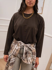 Maglia basic moro a manica lunga - HaveOne