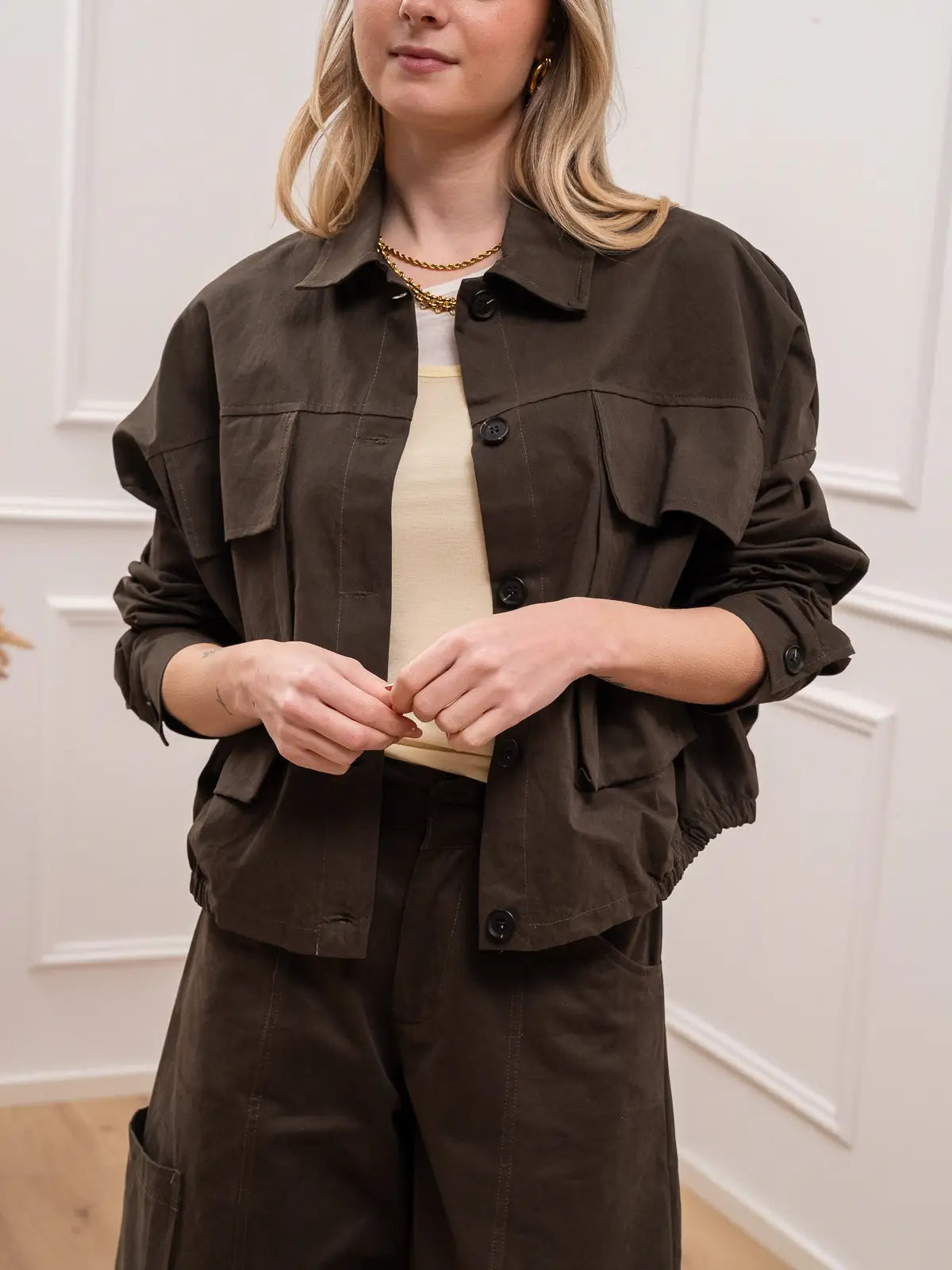 Bomber army soft touch con tasconi - Vicolo