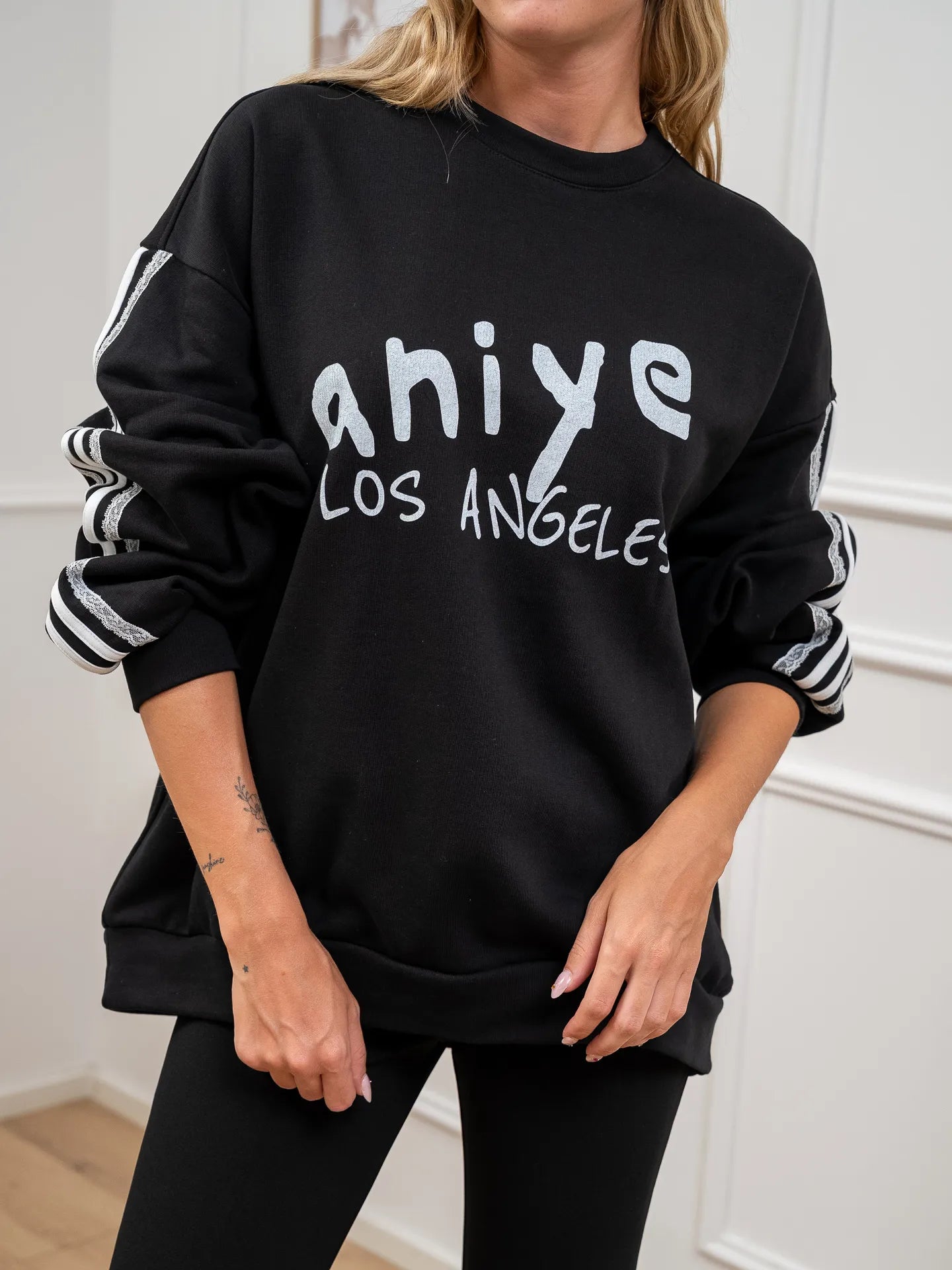 Felpa Hoodie Los Angeles over - Aniye By