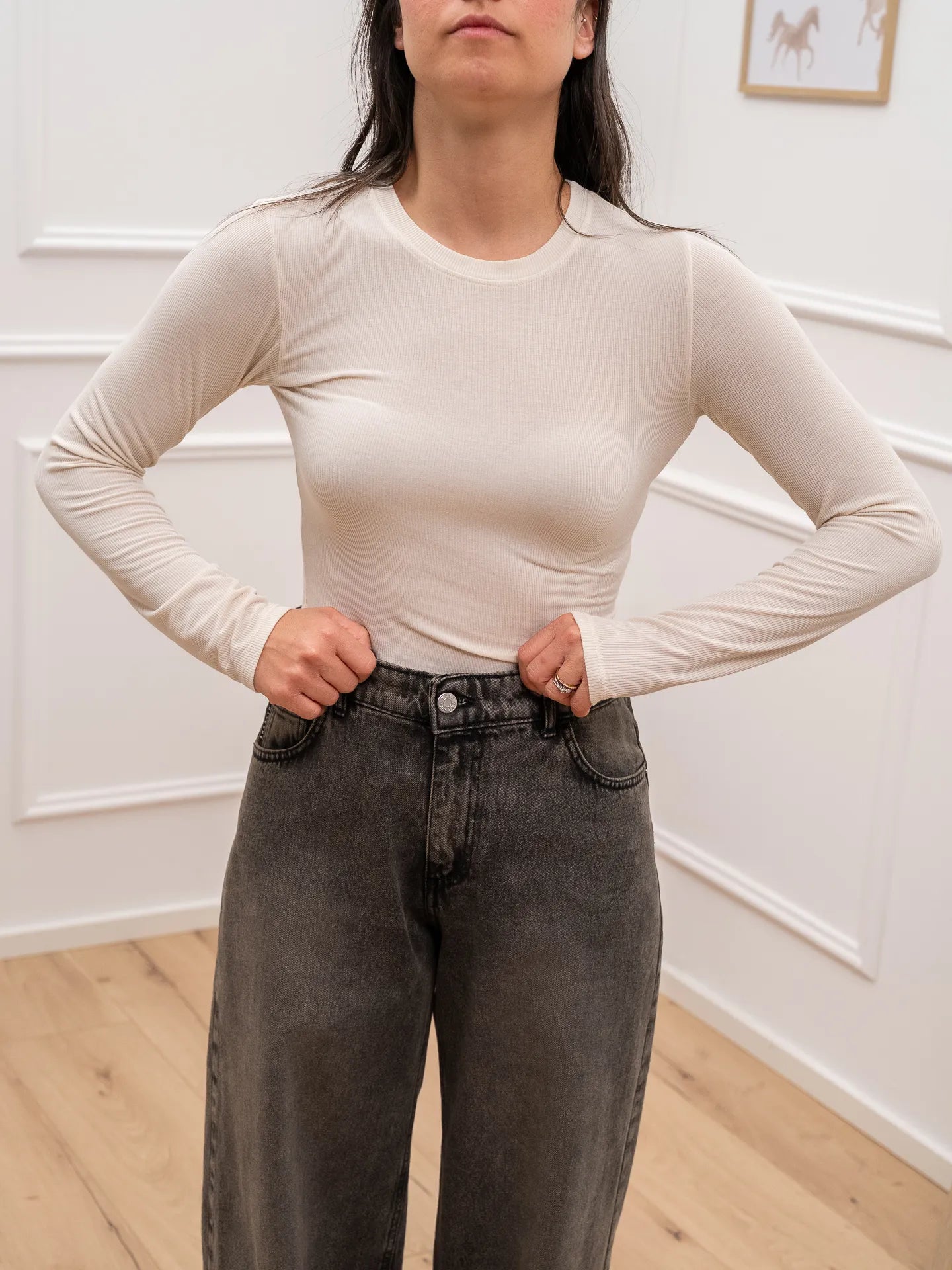 Maglia burro a costine in cashmere - HaveOne